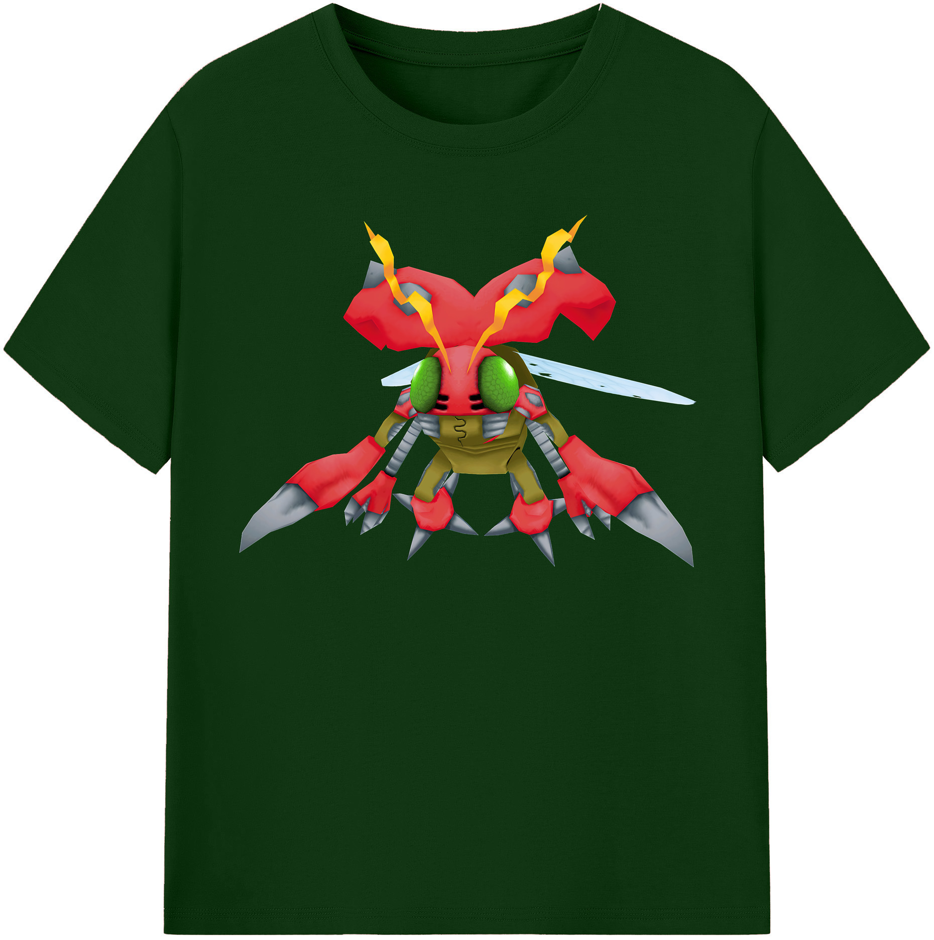 （画像用） Digimon デジタルモンスター/デジモン 綿100％半袖Tシャツ（フロントプリント）